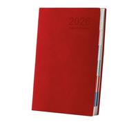 Daily Planner Notebook - A5 Day Agenda | Thick Yearly Organizer Journal, Professional Twelve Month Agenda, Comprehensive Goal Tracking Stationery Versatile Task Calendar for College Students