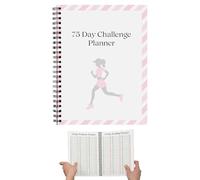 Daily Planner Notebook, Habit Tracker Journal, Coil Binding Notepad, Portable Time Organizer, Goal Setting Schedule, Meal Workout Log, Business Meeting Travel, Project Task Manager Tool