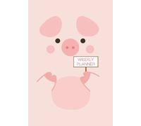 Daily Planner Notebook - Simple & Minimalist 6x9” Journal, 120 Undated Pages - Pink Pig Cover Design, Time Block Organizer, To-Do List Planner, Perfect for Work, School, or Personal Use