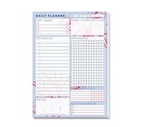 Daily Planner Pad A5, best aesthetic notepad with checklist, Tear Off, pretty claming floral design, brain fog (MORDEN)