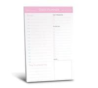 Daily Planner Pad & To Do List Notepad A5 with 50 Undated Tear-off Pages - Note Pad for Work Office- Daily Schedule, To Do List Planner, notes