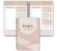 Daily Planner, To Do List Notebook, Productivity Day Planner for Organization, Undated Notepad | A5 (Lux)
