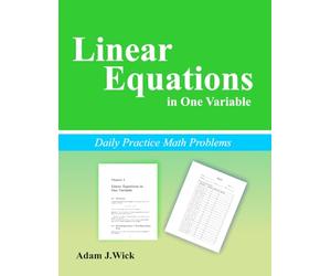 Daily Practice Math Problems: Linear Equations in One Variable