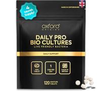 Daily Pro Bio Cultures | One-a-Day Live Cultures Supplement for Gut Health | 550 Million CFU Lactobacillus Acidophilus | 120 Mini Tablets | Vegan & Gluten-Free | 4-Month Supply | Made in the UK