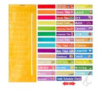 Daily Program for The, Daily Program Chart - Moving Arrows Lesson Schedule Chart with Maps | Multifunctional Teacher School Supplies, ro Calendar