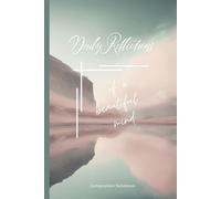 Daily Reflections of a Beautiful Mind Composition Notebook: Wide Ruled Paper Journal | Watercolor Pastel Color Nature Design | For Teens, Students, Office or Work | 106 Pages | Paper Soft Cover