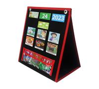 Daily Schedule Pocket Chart Pocket Chart with 63 Cards Classroom Chart Organizational Calendar for Children in Speech and Language