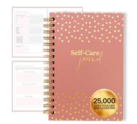 Daily Self Care Journal for Women - A5, Wellness Journal with Prompts - Goal Journal for Happiness,Mindfulness,Productivity & Personal Development - Reduce Stress & Improve Mental Health - Pink