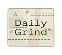 Daily Small Mouse Pad, Modern Minimalistic Grind Stars None Green Square Rubber Non Slip Aesthetic Desk Mousepads Accessories for Office Home Computer Laptop Square 8x10 Inch