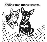 DAILY SMILES COLORING BOOK: ADULTS & SENIORS: Doodle Style Illustrations Based on Real Rescued Animals