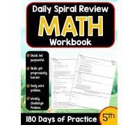 Daily Spiral Review Math Workbook for 5th Grade: Math Practice Workbook (Daily Spiral Review Math Workbooks)