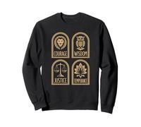 Daily Stoicism Meditation Mindfulness And The Four Virtues Sweatshirt