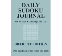 Daily Sudoku Journal: Difficult Edition