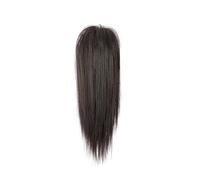 Daily Synthetic Clip-In Ponytail Hair Extensions for Women,Short Straight Brown Claw Clip Hairpiece Hairpieces(4)