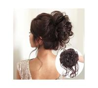 Daily Synthetic Hair Bun Chignon Messy Curly Elastic Scrunchy False Pieces for Women Hairpieces(6A)