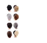 Daily Synthetic Messy Bun Scrunchie Chignon with Elastic Bands Donut Straight Ponytail Hair Pieces Hairpieces(4A)