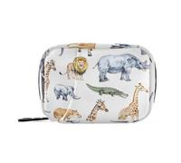 Daily Tablet Pill Organiser Weekly Pill Box 7 Day African Animals A Travel Small for Medicine Vitamin Supplement