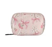 Daily Tablet Pill Organiser Weekly Pill Box 7 Day Cherry Flower Bow Pink Travel Small for Medicine Vitamin Supplement