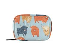 Daily Tablet Pill Organiser Weekly Pill Box 7 Day Colorful Bison Cattle Travel Small for Medicine Vitamin Supplement