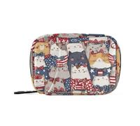 Daily Tablet Pill Organiser Weekly Pill Box 7 Day National Flag Cat Travel Small for Medicine Vitamin Supplement