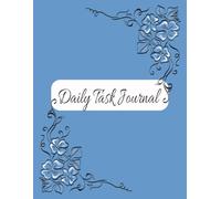 Daily Task Journal: Blank Task Notebook with Spacing for Large Handwriting | 8.5x11 inches, 365 pages | For Seniors and Adults