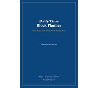 Daily Time Block Planner