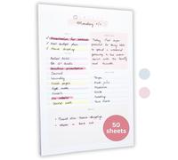 Daily To Do List Notepad - Daily Planner Undated, Daily Work Planner and Productivity Planner - 50-Pg To Do List Notebook for Work, Daily To Do Planner Pad - 8.3”x 5.8” Daily Planner Notepad