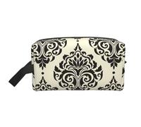 Daily Travel Asian Elephants Print Toiletry Bags Portable Large Capacity Zippered Cosmetics Storage Bag