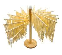 Daily Treasures Wooden Pasta Drying Rack with 16 Bars(30cm),Large Capacity Noodle Dryer Stand for Spaghetti Tagliatelle,Easy to Transfer for Drying Pasta and Cooking,Wood Pasta Tools for Home Use