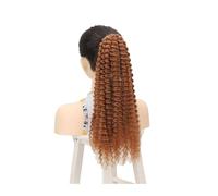 Daily Use Women's Synthetic Ponytail Loose Deep Curly Hair Extension with Ring Afro Fluffy Hairpiece(30)