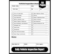 Daily Vehicle Inspection Report Book: Vehicle Inspection Checklist Log Book | Daily Check Driver Defect Report Book |Daily Vehicle Inspection ... Inspection Checklist Log book for Drivers