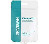 Daily Vitamin D3 2500 IU, 63mcg | Support Healthy Bone and Immunity | 30 Vegan Capsules | One-A-Day | DR.VEGAN