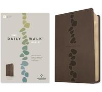 Daily Walk Bible NLT (Stepping Stones Dark Taupe): The Daily Walk Bible Nlt, Leatherlike, Stepping Stones Dark Taupe, Filament Enabled, With Ribbon Marker