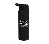 Daily Work Wins Entrepreneur Focus Stainless Steel Insulated Water Bottle