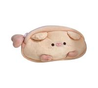 Daily Writing Tool Pouch with Soft Character Design, Plush Pencil Case for Pens, Pencils, Small Stationery and School Desk Storage Character Pencil Pouch Plush Pen Case Playful Stationery Soft Zip Bag