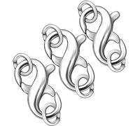 Dailyacc Double Opening Lobster Clasp 316 Stainless Steel Silver and Gold Pleted Necklace Bracelet Extender Clasps and Closures for DIY Jewelry