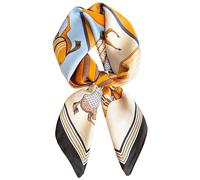 Dailyacc Hair Bandanas Scarf For Women Lightweight Fashion Neck Silk Satin Head Scarves For Sleeping Handbags Scarf, 19-win Instant Success/27.5*27.5in, 27.5 × 27.5inch