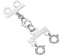 Dailyacc Lucky Necklace Layering Clasp 18K Gold and Silver Multi Strand Clasps for Stackable Necklaces