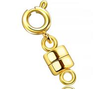Dailyacc Magnetic Necklace Clasps and Closures - Safety 14 K Gold and Silver Jewelry Converters for Bracelets Chain Extender