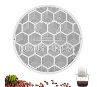 Dailybrew Reusable Stainless Steel Coffee Filter compatible with AeroPress Coffee Maker Standard, Same Flow with Paper Filters While Keeping Richer Flavor & Delicious Coffee-oils