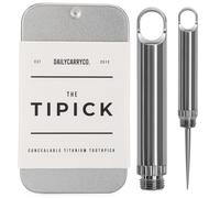 DAILYCARRYCO. Micro tipick Outdoor Toothpick EDC Keychain Tool Camping Picnic with Protective Case Holder