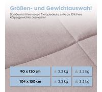 Dailydream Children's Weighted Blanket 104 x 150 cm 3.2 kg Cuddly Pink 100% Cotton with Glass Bead Filling Heavy Blanket for Sleeping Weighted Blanket Therapy Blanket 35-55 kg