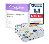 Dailydream Children's Weighted Blanket | 90x120 | 2.5 kg | Safari Design | Made from 100% Cotton | Filled with Glass Beads | Heavy Blanket for Sleeping | Weighted Blanket
