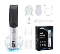 DAILYLIFE Baby Hair Clippers, Calming Clippers for Autistic Children, Silent Haircut Trimmer for Kids, Rechargeable Cordless & Waterproof Hair Cutting Kits with LCD Play