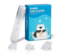 DAILYLIFE Baby Hair Clippers, Calming Clippers for Autistic Children, Silent Haircut Trimmer for Kids, Rechargeable Cordless & Waterproof Hair Cutting Kits for Toddler - White