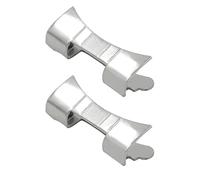 dailymall 2pcs Fit Curved Ends Watch Band Link Repair Replace 19-24mm Stainless Steel - 20mm
