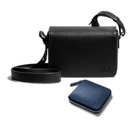 DailyObjects Box Shoulder Sling Crossbody Bag for Women | Solid Stylish Vegan Leather Purse For Girls | Durable Detachable & Adjustable Strap | Full Size Envelope Flap With Magnetic Closure, Black |