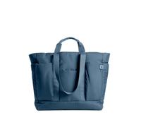 DailyObjects Idyll Tote Bag for Girls and Women| Crafted using Soft-Touch & Water-Repellent Polyester | Polyfill Cushioning on the Inside | Holds Any laptops upto 14’’, Space Blue, One Size, Utility