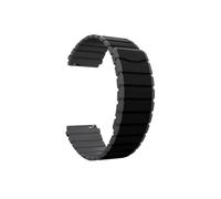 DailyObjects Rim Snap On 22 mm Watchstrap/band compatible with Samsung/OnePlus/Fitbit Smartwatches (22mm) (Watch not Included), Black Charcoal, 22mm, Casual