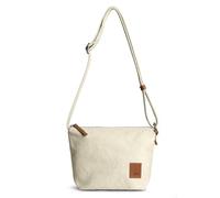 DailyObjects Slim Caddy Sling Crossbody Bag for Women, Girls | Durable Cotton Canvas with Slip Pocket | Stylish Ladies Shoulder Purse Wallet | Zippered Closure & Adjustable Strap - Green, Ivory, One
